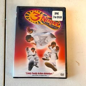 New Never Been Open, Set of 3 DVDs, “The Three Ninjas, Blue, Red, White